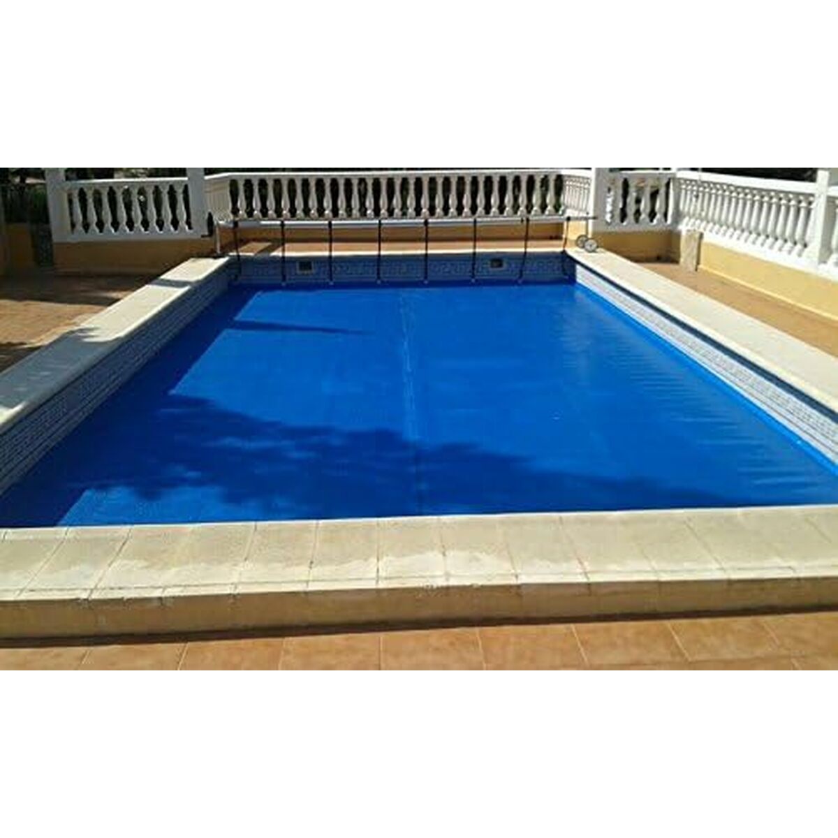 Swimmingpool Cover Ubbink Blå 400 x 610 cm Polyetylen
